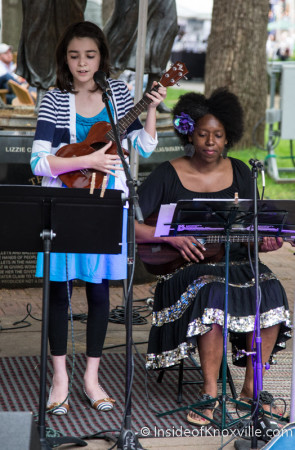 Taylor Kress with Kelle Jolly, Union Avenue Stage, Dogwood Arts on Market Square, Knoxville, April 2015