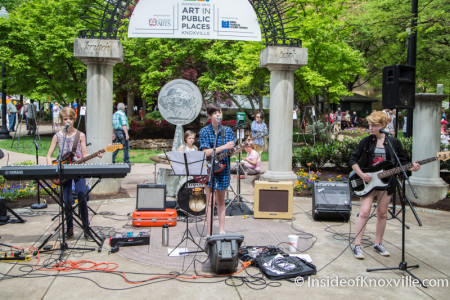 The Pinklets, Chldren's Stage, Dogwood Arts on Market Square, Knoxville, Spring 2015