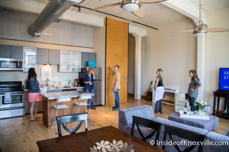 City People Home Tour, Emporium Lofts, 112 S. Gay St., Second Unit, Knoxville, May 2015