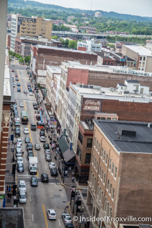 City People Home Tour, View from 14th Floor of the Holston Bldg, 531 S. Gay St., Knoxville, May 2015