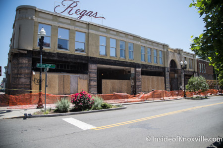 Regas Facade, Gay Street, Knoxville, May 2015