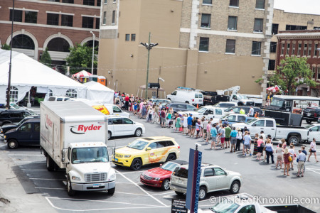 The Line for the Big Nasty, International Biscuit Festival, Knoxville, May 2015