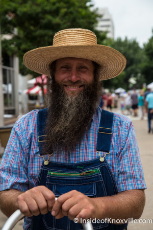 Inside of Knoxville's Unofficial "Best Beard" Winner, International Biscuit Festival, Knoxville, May 2015