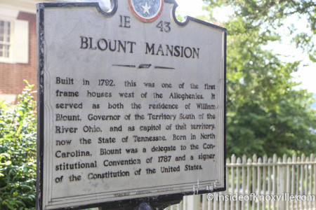Blount Mansion, 200 W. Hill Avenue, Knoxville, June 2015