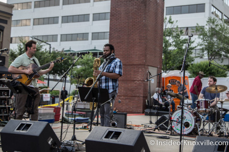 Will Boyd Band, Bob Dylan Birthday Bash, Market Square, Knoxville, June 2015