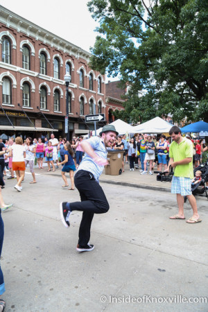 Flash Mob, Union and Market, Knoxville, June 2015