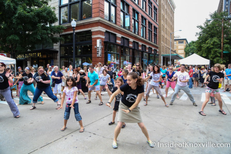 Flash Mob, Union and Market, Knoxville, June 2015