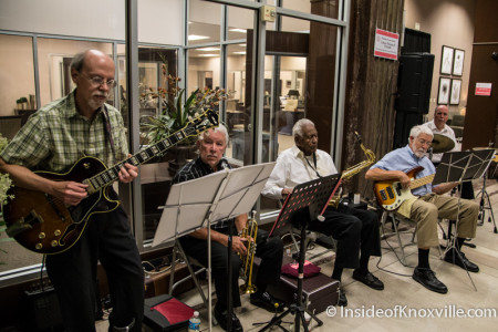 Jazz Band featuring Lance Owens, Community Design Center "Meet Me On Main" party, 501 W. Main, Knoxville, June 2015