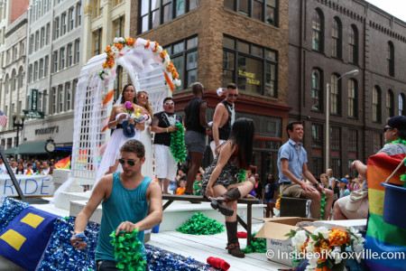 Pridefest Parade 2015, Gay Street, Knoxville, June 2015