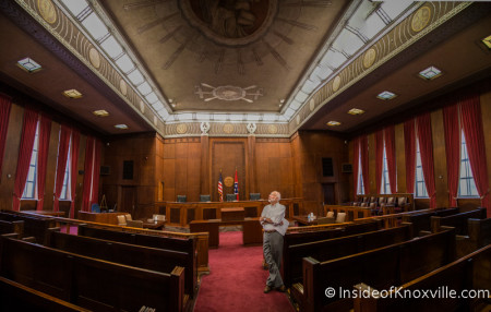 Tennessee Supreme Court Courtroom, US Post Office Bldg, 505 W. Main St., Knoxville, June 2015