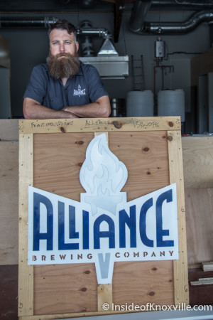 Adam Ingle, Head Brewer, Alliance Brewing Company, 1130 Sevier Ave., Knoxville, July 2015