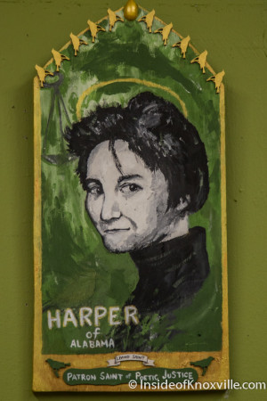 Haper Lee as Portrayed by Bran Rogers, Union Avenue Books, Knoxville, July 2015