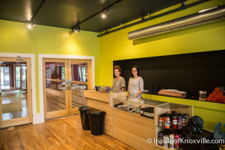 Jessica Cumbee and Carrie Bull, Barre Belle Yoga and Fitness, 129 S. Gay St., Knoxville, July 2015