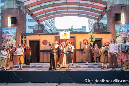 Shakespeare on the Square, Market Square, Knoxville, July 2015