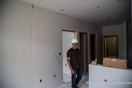 Interior Construction of Marble Alley Lofts, Knoxville, July 2015