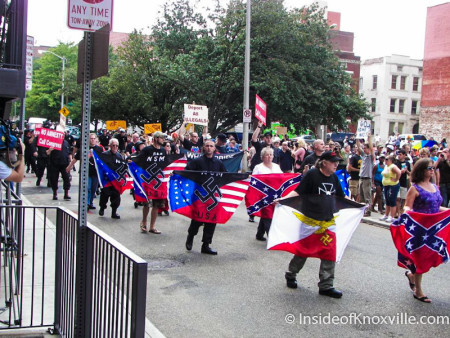 Neo-Nazis Protest Immigration, Knoxville, August 2010
