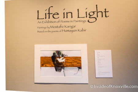 "Life in Light," UT Downtown Gallery, Knoxville, August 2015
