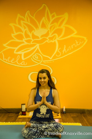 Owner Leslie Ann Ellingburg, Downtown Yoga, 1400 N. 6th Avenue, Knoxville, July 2015