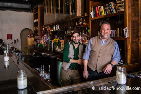 Owner Zachary Calfee and Manager Lance McNew, Armada, 116 S. Central Street, Knoxville, August 2015