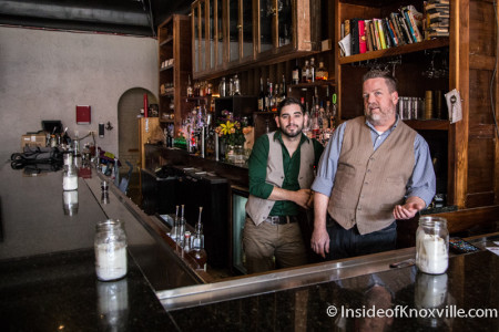Owner Zachary Calfee and Manager Lance McNew, Armada, 116 S. Central Street, Knoxville, August 2015