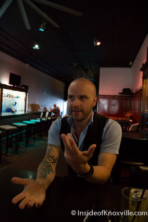 Aaron Thompson, Sapphire Modern Bar and Restaurant, 428 S. Gay, Knoxville, September 2015
