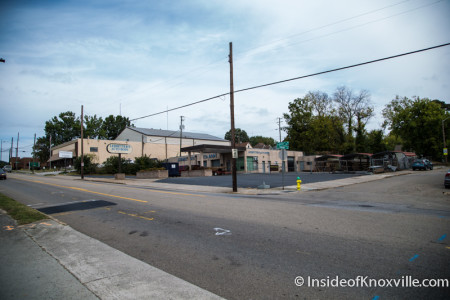 Area Around Wild Love Bakehouse, 1625 North Central Street, Knoxville, September 2015