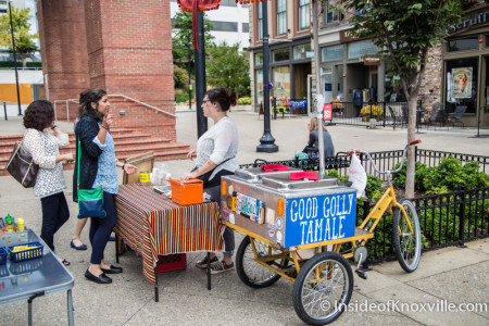 Good Golly Tamale Food Cart, Market Square Farmers' Market, Knoxville, September 2015
