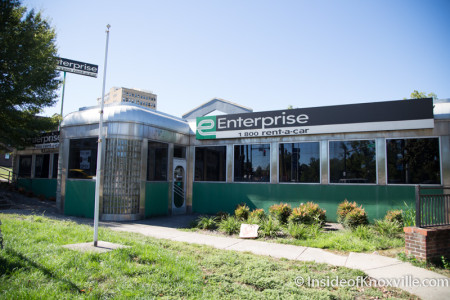 Enterprise Car Rental, Summit Hill and Central, Knoxville, October 2015