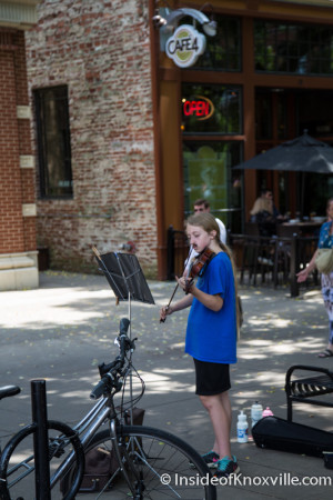 Buskers, Market Square, Knoxville, May 2015