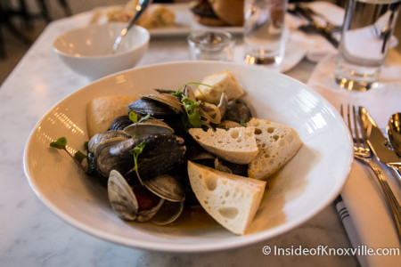 Mussels and Clams, Oliver Royale, 5 Market Square, Knoxville, November 2015