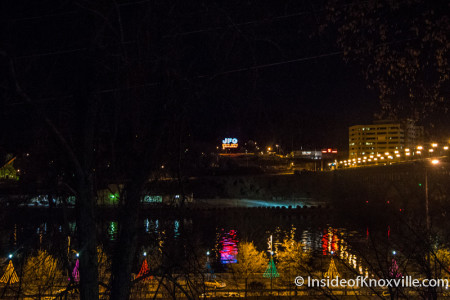 Christmas Trees Reflected in the Tennessee River, Knoxville, December 2015