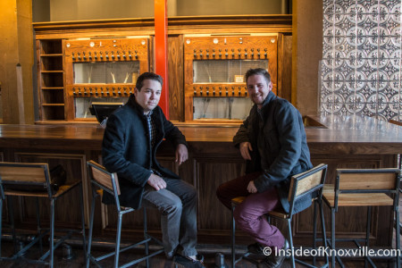 Owner Thomas Boyd and Sommelier Matt Burk, Old City Wine Bar, 108 W. Jackson Avenue, Knoxville, January 2016