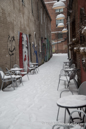 Snow Scenes in the City, Knoxville, January 2016