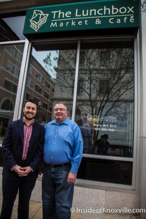 Bradford and Rex Jones, New Owners of The Lunchbox, 607 Market Street, Knoxville, February 2016