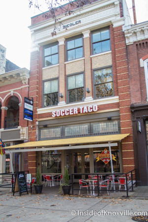 Soccer Taco, 9 Market Square, Knoxville, February 2016