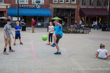 Children Playing on Market Square, Knoxville, March 2016