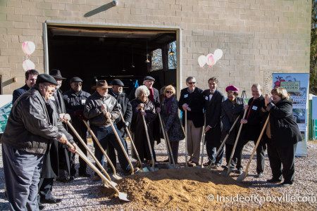 Ground Breaking for Welcome Center, Knoxville Botanical Garden and Arboretum, 2743 Wimpole Ave., Knoxville, January 2015