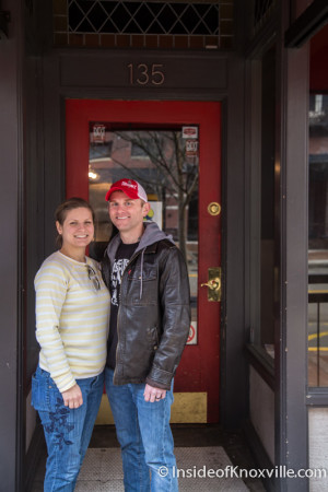 Hannah and Mike McConnell, Sugar Mama's Knox, 135 S. Gay Street, Knoxville, March 2016