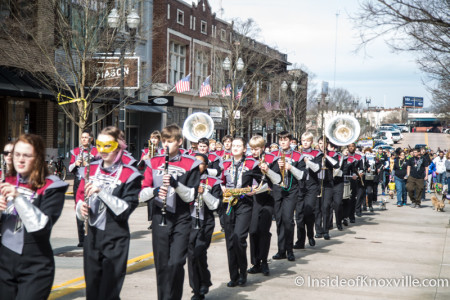 Fulton High School Band, Mardi Growl, Knoxville, March 2016