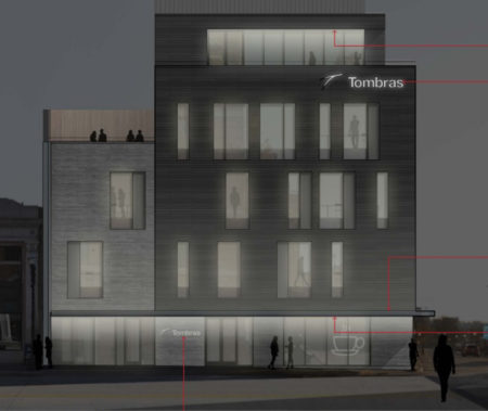 Newly Approved Design for the Tombras Building (formerly KUB Building), 620 S. Gay Street, Knoxville, April 2016