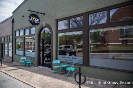The Juice Box, 1324 N. Broadway, Knoxville, April 2016