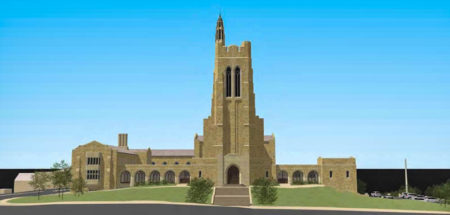Rendering of Proposed Elevation from Henley Street, Church Street United Methodist Church, Knoxville, May 2016
