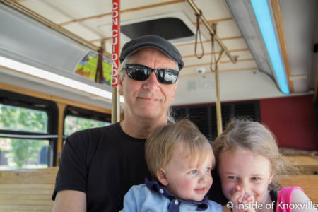 The Urbans Ride the Trolley, Knoxville, June 2016
