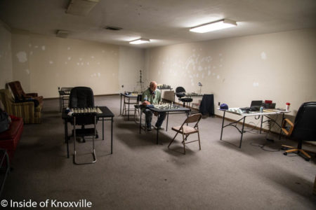 Waiting for a Challenge, Urban Town Chess, 705 N. Central, Knoxville, May 2016