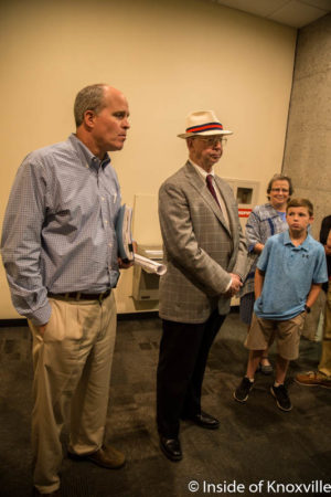 Jed Dance and Arthur Seymour, Jr., City Council Meeting, Knoxville, July 2016