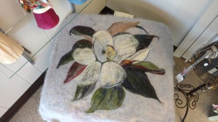 Wet Felted Stool by Cynthia Tipton, Broadway Studios and Gallery, Knoxville, July 2016 - 2