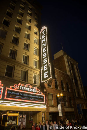 Tennessee Theatre Blade Sign Re-lighting, Gay Street, Knoxville, August 2016