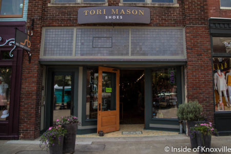 Tori Mason Shoes, 29 Market Square, Knoxville, July 2016