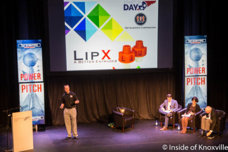 Graham Taylor with T&T Scientific, Startup Day, Bijou, Knoxville, September 2016