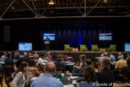 Jason Grill of the Kauffman Foundation, Mayor's Summit on Entrepreneurship, The Mill and Mine, Knoxville, September 2016